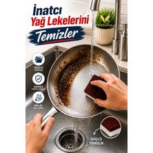 Visluna ( 2 Adet ) Ultra Güçlü Çizmez Bulaşık Süngeri | Yanmış Yağ & Inatçı Kir Temizleyici Profesyonel Mutfak Ovma Süngeri (Çok Amaçlı)