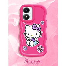 HONTINGA Vivo Y02S Uyumlu Kılıf Düşüme Önleyici Basitlik Anti Düşme Kamera Koruyucu Basit Kırmızı Yumuşak Silikon Couple Telefon Kılıfı Kedi Desen K9-0309