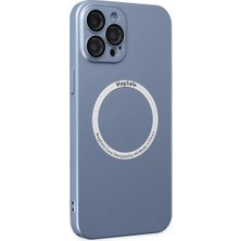 Eco Port Apple Iphone 12 Pro Kılıf Jack Magneticsafe Lens Silikon - Sierra Blue