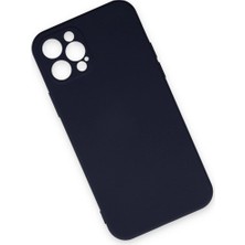 Eco Port Apple Iphone 12 Pro Max Kılıf Nano Içi Kadife Silikon - Lacivert