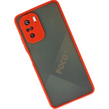 Eco Port Xiaomi Poco F3 Kılıf Montreal Silikon Kapak - Kırmızı