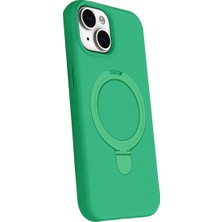 Eco Port Apple Iphone 15 Plus Regal Magsafe Standlı Kapak - Yeşil