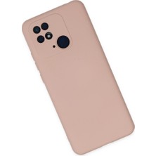 Eco Port Xiaomi Redmi 10C Kılıf Nano Içi Kadife Silikon - Pudra