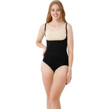 Formactive Kadın Göğüs Altı Çıtçıtlı Body Dikişsiz Korse - Askılı & Bel İç Giyim 1045