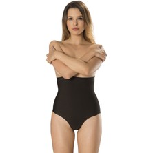 Formactive 3030 Kadın Lazer Kesim Dikişsiz Korse Slip - Esnek & Toparlayıcı İç Giyim Siyah M