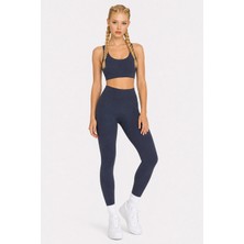Formactive 1920-1950 U Yaka Büstiyer Push Up Dikişsiz Tayt Takım Füme M/L