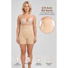 Formactive Kadın Mini Dikişsiz Boxer Korse Kalça ve Bel Sıkılaştırıcı - Yüksek Bel & Toparlayıcı İç Giyim 1055