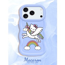 HONTINGA iPhone 17 Pro Max Uyumlu Kılıf Düşüme Önleyici Basitlik Anti Düşme Kamera Koruyucu Basit Mavi Yumuşak Silikon Couple Telefon Kılıfı Kedi Desen K9-0310