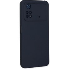Eco Port Xiaomi Poco M4 Pro 4g Kılıf Nano Içi Kadife Silikon - Lacivert