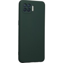 Eco Port Oppo Reno 4 Lite Kılıf Nano Içi Kadife Silikon - Koyu Yeşil