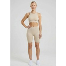 Formactive 1410 Kadın Seamless Dikişsiz Uzun Paçalı Boxer – Yüksek Bel, Konforlu ve İz Bırakmayan İç Giyim Ten L/XL