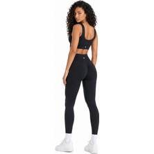 Formactive 1920-1950 U Yaka Büstiyer Push Up Dikişsiz Tayt Takım Siyah M/L