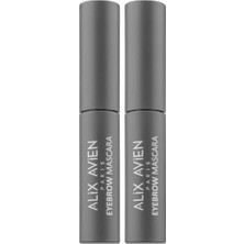 Suya Dayanıklı Kalıcı Etki Yoğun Pigmentli Kahverengi Kaş Sabitleyici Maskara - Eyebrow Mascara 801 (2 Paketi)