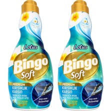 Geltat Bingo Soft Lotus Konsantre Yumuşatıcı Kırışıklık Karşıtı 1200 ml 2 Li