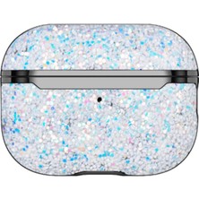 Eco Port Onegif Apple Airpods Pro 2 (2.nesil) Bright Simli Airpods Kapak - Gümüş