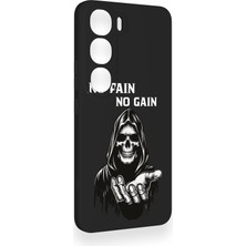 Vip Case Vivo V40 Lite 5g Uyumlu No Pain No Gain Desenli Silikon Kılıf