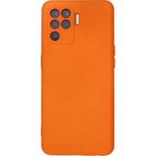 Eco Port Oppo Reno 5 Lite Kılıf Nano Içi Kadife Silikon - Turuncu