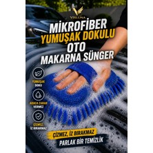 Visluna Mikrofiber Püsküllü Araç Yıkama Süngeri Eldiveni