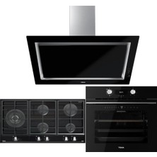 Teka Siyah Ankastre Set  ( Hlb 8510 Bk - Gzc 95320 Bk- Dlv 98660 Bk)