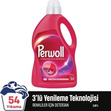 TeknoKapsül Perwoll Renkliler Hassas Bakım Sıvı Çamaşır Deterjanı  2970 ml (54