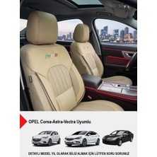 Gm Design Perfetto Serisi Lüks Keten Oto Koltuk Kılıfı - (Opel Corsa-Astra-Vectra Uyumlu)