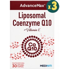 Mediniti Advancemax Lipozomal Koenzim Q10 30 Kapsül 3 Adet