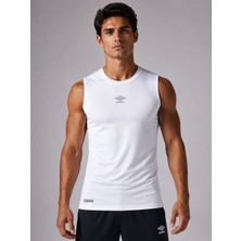 Umbro Dry Top Erkek Beyaz Spor Atlet Sıfır Kollu Tişört TF0059