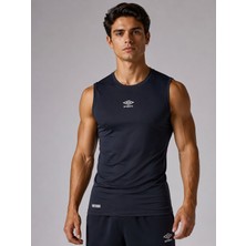 Umbro Dry Top Erkek Lacivert Spor Atlet Sıfır Kollu Tişört TF0059