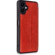 Eco Port Samsung Galaxy A07 4g Flip Cover - Kırmızı