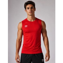 Umbro Dry Top Erkek Kırmızı Spor Atlet Sıfır Kollu Tişört TF0059