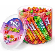 Elvan Toffix Stick Meyveli Mix Şeker 800 Gr. (1 Kutu)