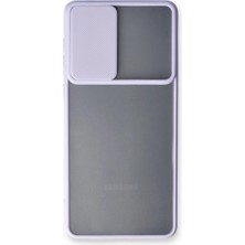 Eco Port Samsung Galaxy A53 5g Kılıf Palm Buzlu Kamera Sürgülü Silikon - Lila