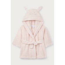 The White Company Organik Pamuklu Tavşan Kapüşonlu Bebek Bornozu