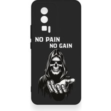Vip Case Poco F5 Pro Uyumlu No Pain No Gain Desenli Silikon Kılıf