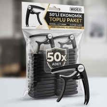 Lastvoice Midex LCT-90BK-50X Kapo 50'li Toptan Capo Gitar Bağlama