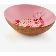 Gift Company Pembe Mango Ağacı Motherpuffer Dekoratif Tabak 11X4X12,5 cm