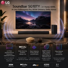 Lg Soundbar SG10TY | 3.1 Kanal, 420W, Aı Oda Kalibrasyonu Pro, Wow Orkestra, Dolby Atmos