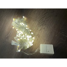 Uravas Store 10 M 100 LED Damla Uçlu Gün Işığı Şeffaf Kablo Mz-17-4