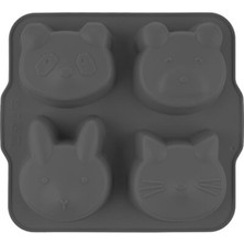 Empressco Yumuşak ve Esnek Silikon Muffin Kek Kalıbı, Platinyum Gri Renk