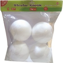 Kitabevimden Bu-Bu Strafor Köpük Top 10 cm 4 Lü BUBU-KP0006