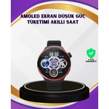 Armüz Dokunmatik Akıllı Saat Kablosuz Şarj Amoled Ekran