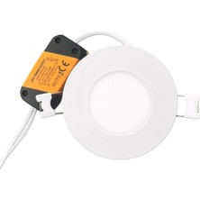 Horoz Electric 3W Sıva Altı Yuvarlak Panel LED Armatür Beyaz Işık 6400K