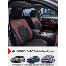 Gm Design Perfetto Serisi Lüks Keten Oto Koltuk Kılıfı - (Volkswagen Bora-Golf-Jetta-Polo Uyumlu)