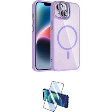 Marsilyan™- iPhone 14 Kılıf Yadigar Asil Koleksiyonu - Siyah 3D Antistatik Cam Ekran Koruyucu