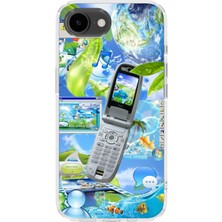 Lelia iPhone 17E Uyumlu Baskılı Şeffaf Telefon Kılıfı | Koleksiyon: Aeroglass Mirage