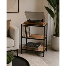 Trendmiz Wooddi 3 Raflı Pikap ve Dekoratif Düzenleme Sehpası / 60X45X33 / Atlantik Çam /koltuk Yanı