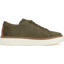 Ziya, Erkek Hakiki Deri Sneaker 1531026ZH182 Haki