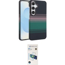 Marsilyan™- Galaxy S26 Plus Kılıf Doruk Serisi - Siyah 3D Antistatik Cam Ekran Koruyucu