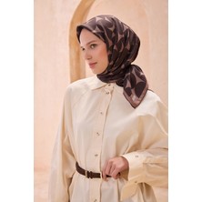 Belli Twill Ipek Eşarp Acı Kahve