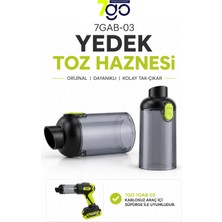 7go 7gab-03 Orijinal Yedek Toz Haznesi | Şeffaf Toz Haznesi | Kolay Tak-Çıkar | Dayanıklı Plastik Gövde